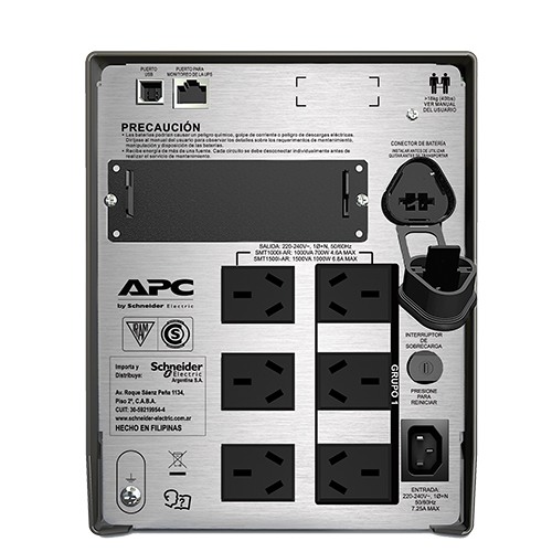 Estabilizador UPS APC SMART SMT1500I-AR